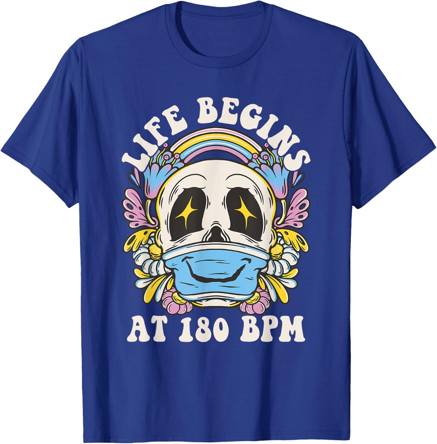 Techno Outfit Ladies, Men Raver Techno Party T-Shirt - T-Shirt | Royal