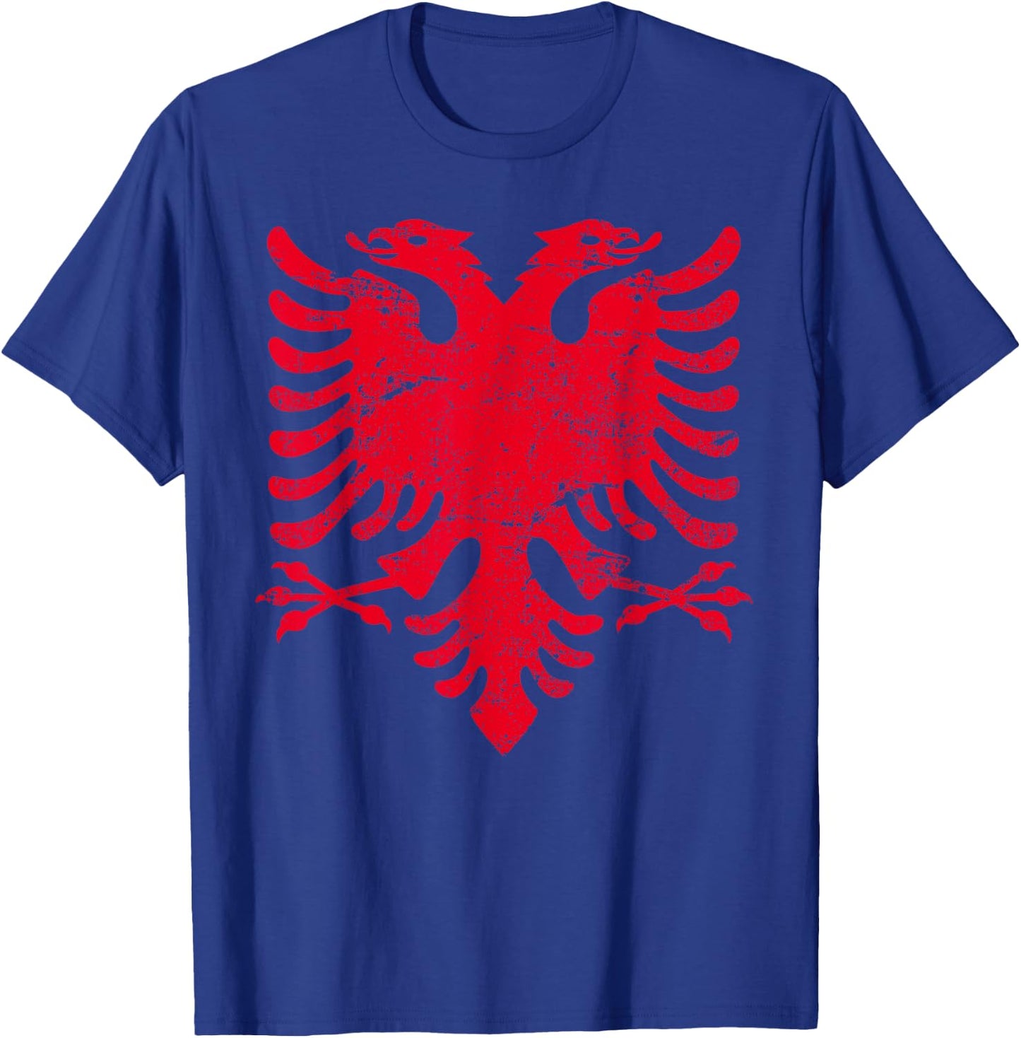 ALBANIA Flag | Men Women Kids ALBANIA , Black, S T-Shirt - T-Shirt | Royal