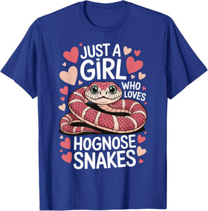 Just A Girl Who Loves Hognose Snakes T-Shirt - T-Shirt | Royal