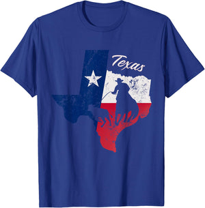 State of Texas Flag Map Distressed - Native Texan TX Classic T-Shirt - T-Shirt | Royal