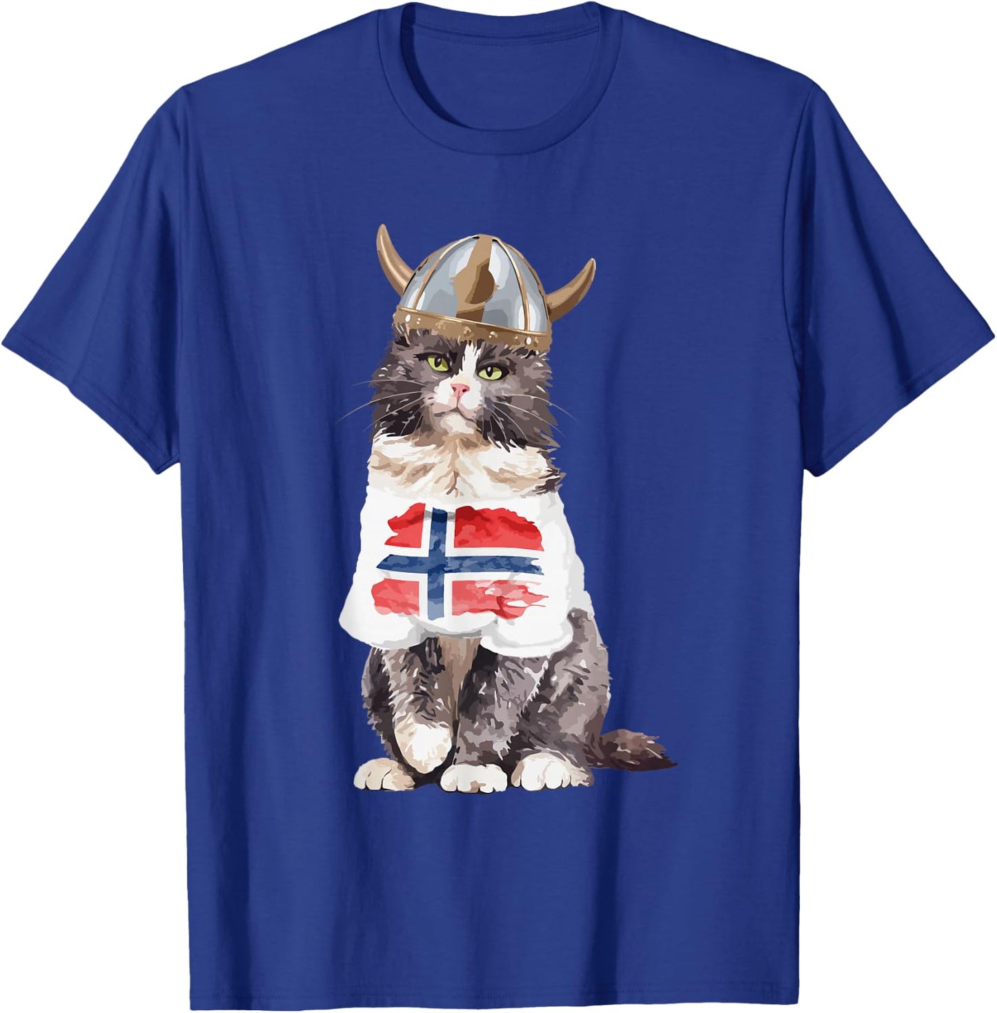 Norwegian Forest Cat Norway Flag T-Shirt - T-Shirt | Royal