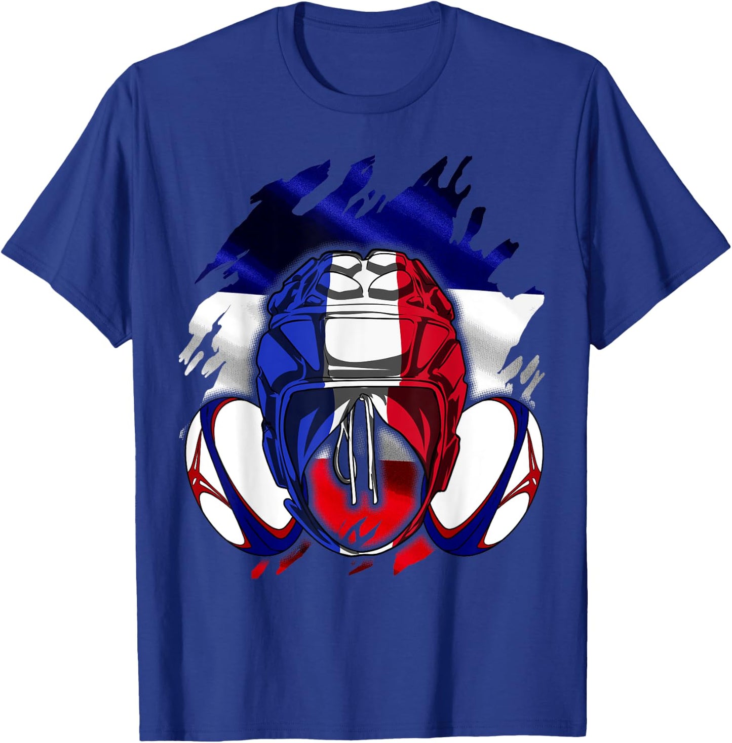 Rugby Shirt Player Child Man Flag Rooster Men Women , Black, S T-Shirt - T-Shirt | Royal