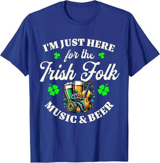 Saint Patricks Day Irish Folk Music , black T-Shirt - T-Shirt | Royal