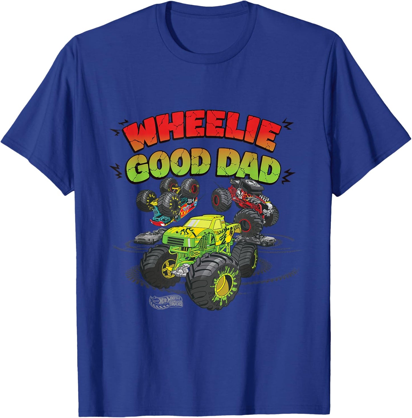Hot Wheels Wheelie Good Dad T-Shirt - T-Shirt | Royal