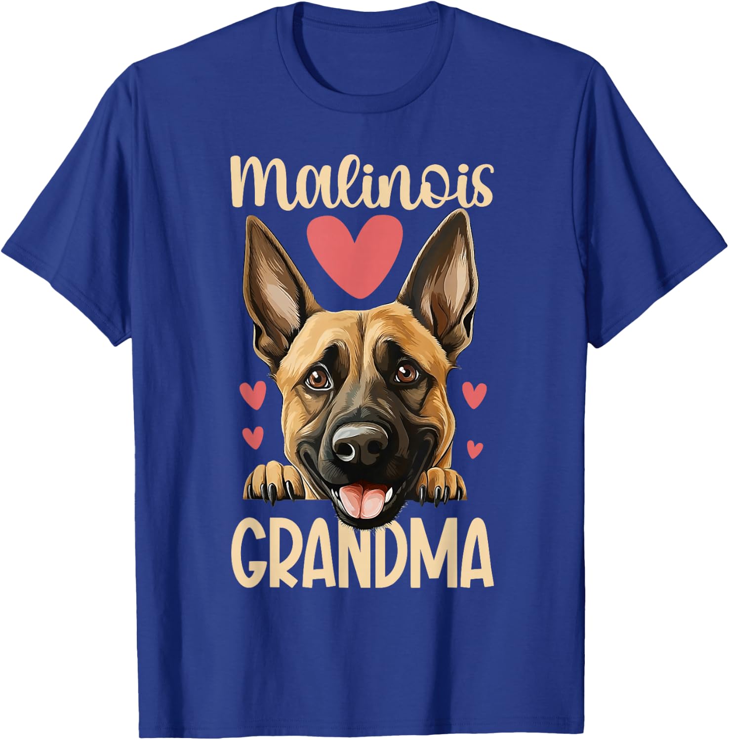 Malinois Grandma Of A Belgian Malinois Grandmother T-Shirt - T-Shirt | Royal