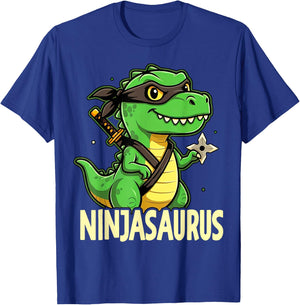 Funny Dinosaur Karate Ninja Martial Arts Funny Boys Kids T-Shirt - T-Shirt | Royal