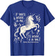 Unicorn “Believe in you” Alice in Wonderland Quote T-Shirt - T-Shirt | Royal