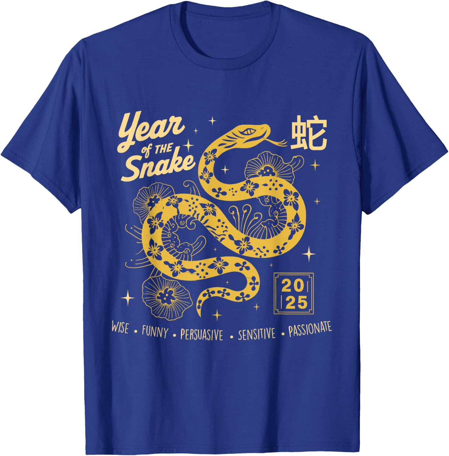 Happy Lunar Chinese New Year Of The Snake 2025 Zodiac Women T-Shirt - T-Shirt | Royal