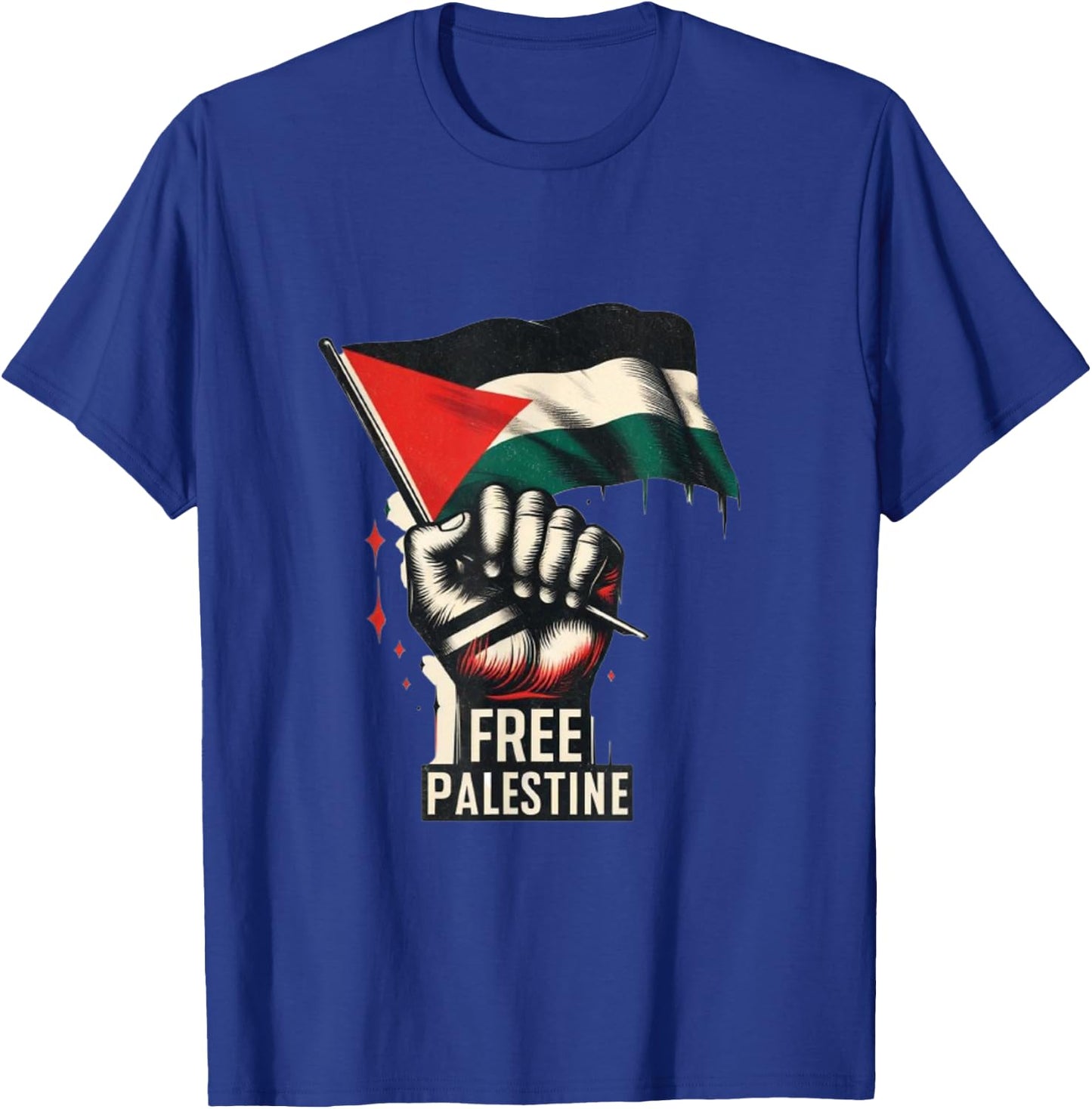 Free Palestine, Palestine, Gaza, Palestinian Pride Gift , Black, S T-Shirt - T-Shirt | Royal