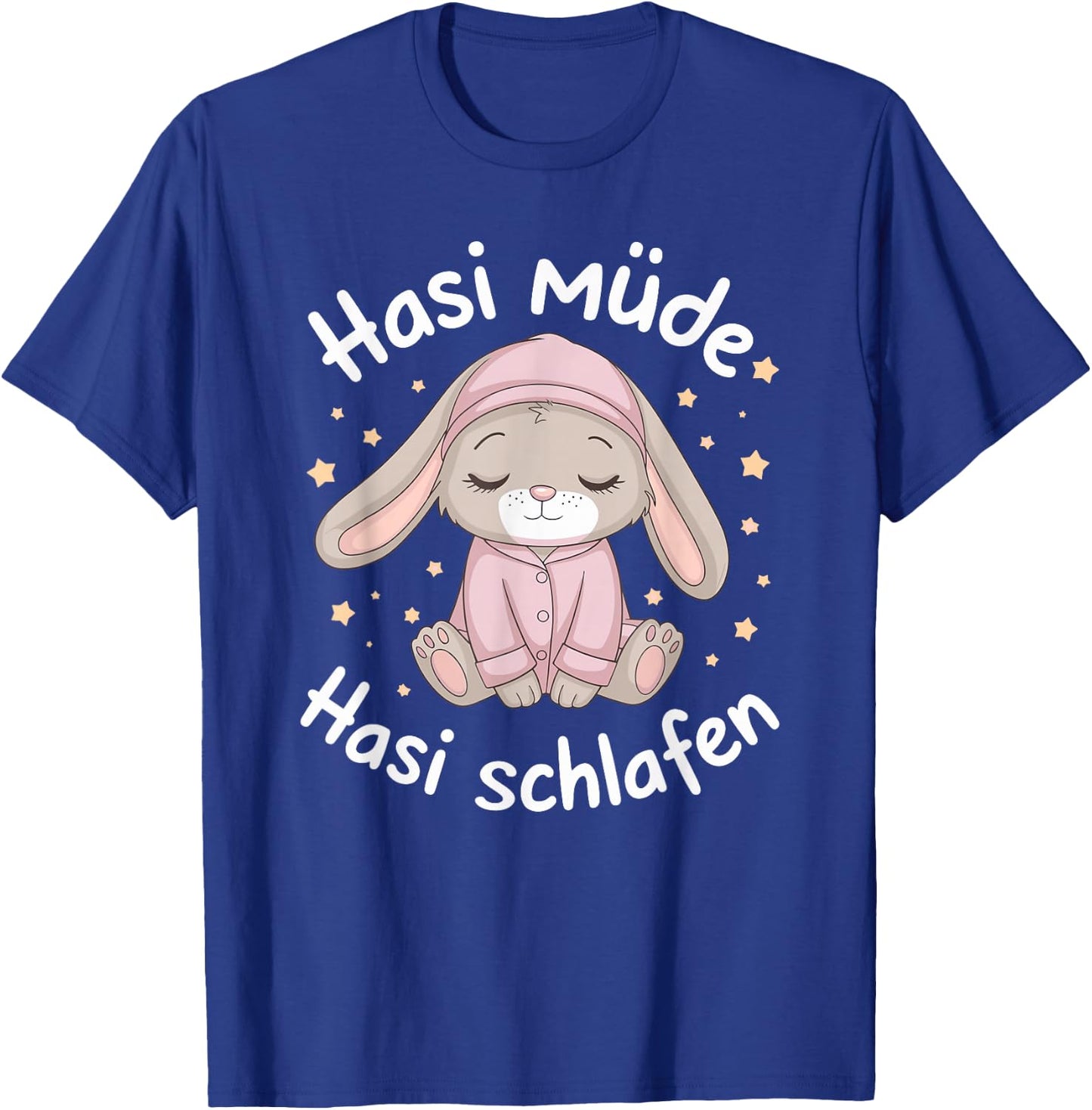 Hasi Tired Hasi Sleeping Shirt Rabbit Bunny , black T-Shirt - T-Shirt | Royal