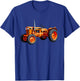 Classic Orange Tractor Retro Farming Design T-Shirt - T-Shirt | Royal