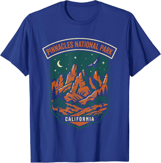 Pinnacles National Park California Vintage Design T-Shirt - T-Shirt | Royal