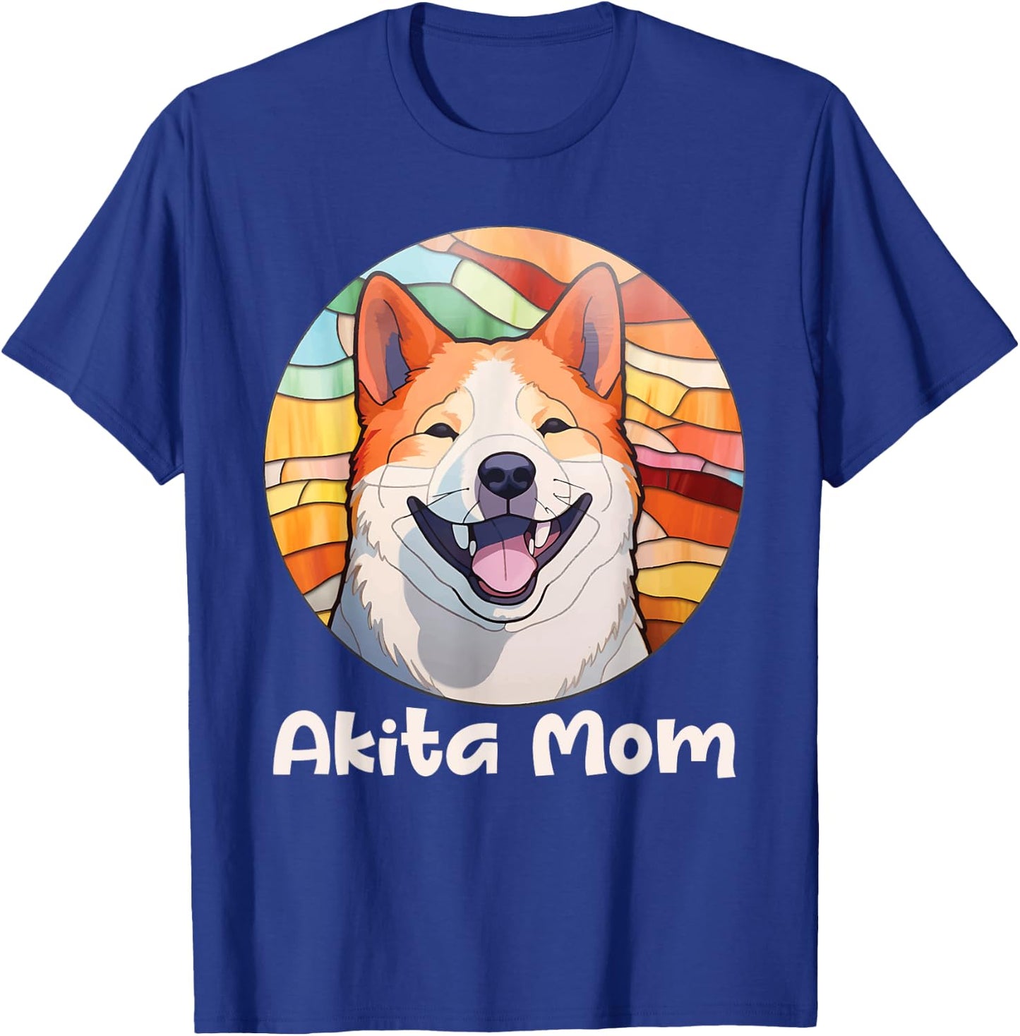 Akita Mom - Vintage Mother's Day Dog Lover Pet Trainer Women Kids T-Shirt - T-Shirt | Royal