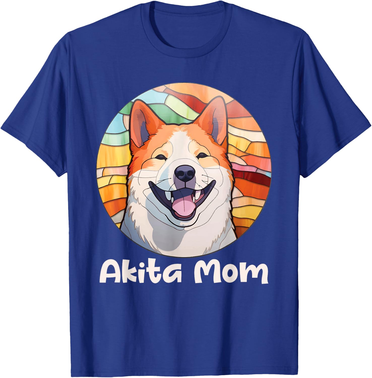 Akita Mom - Vintage Mother's Day Dog Lover Pet Trainer Women Kids T-Shirt - T-Shirt | Royal