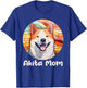 Akita Mom - Vintage Mother's Day Dog Lover Pet Trainer Women Kids T-Shirt - T-Shirt | Royal