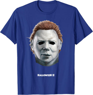 Halloween II Michael Myers Big Face Costume T-Shirt - T-Shirt | Royal