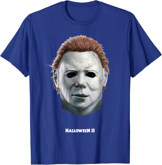 Halloween II Michael Myers Big Face Costume T-Shirt - T-Shirt | Royal