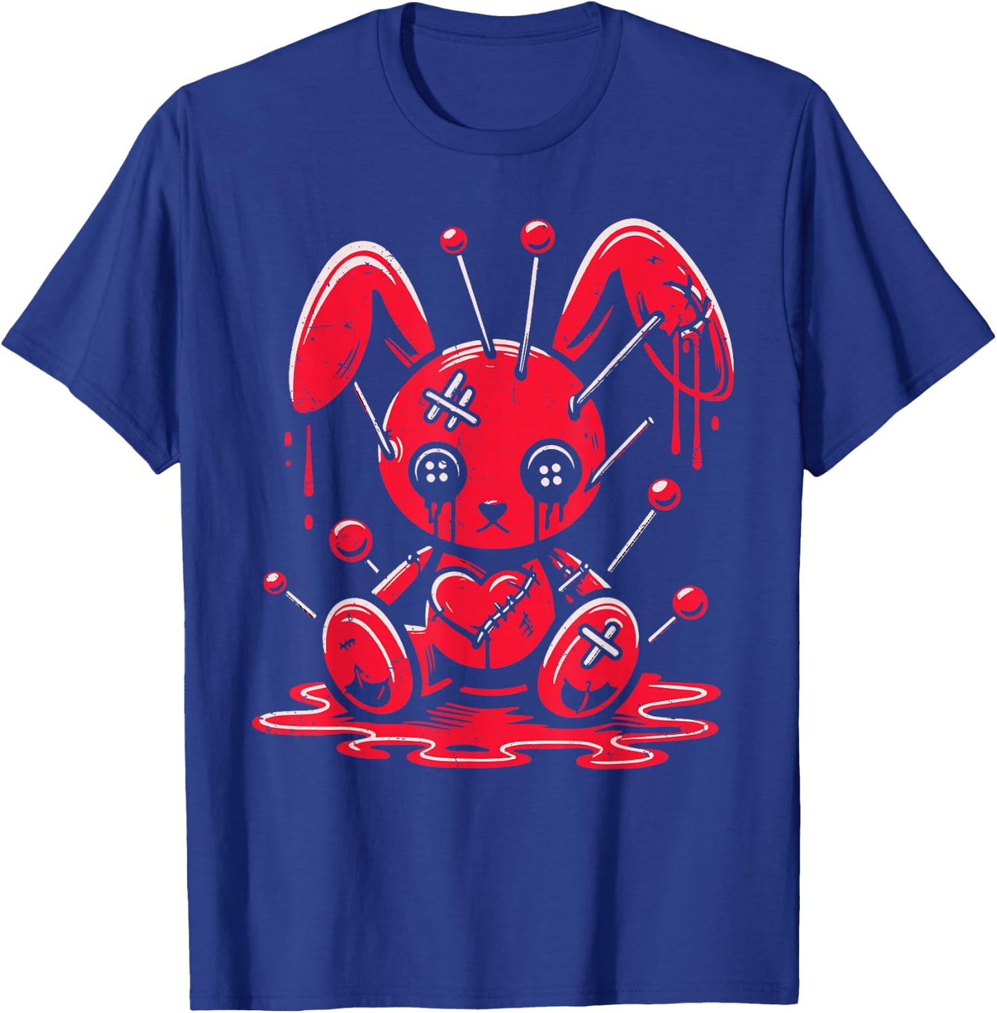 Stitched Bunny Rabbit Pastel Goth Anime Kawaii Gothic Grunge T-Shirt - T-Shirt | Royal