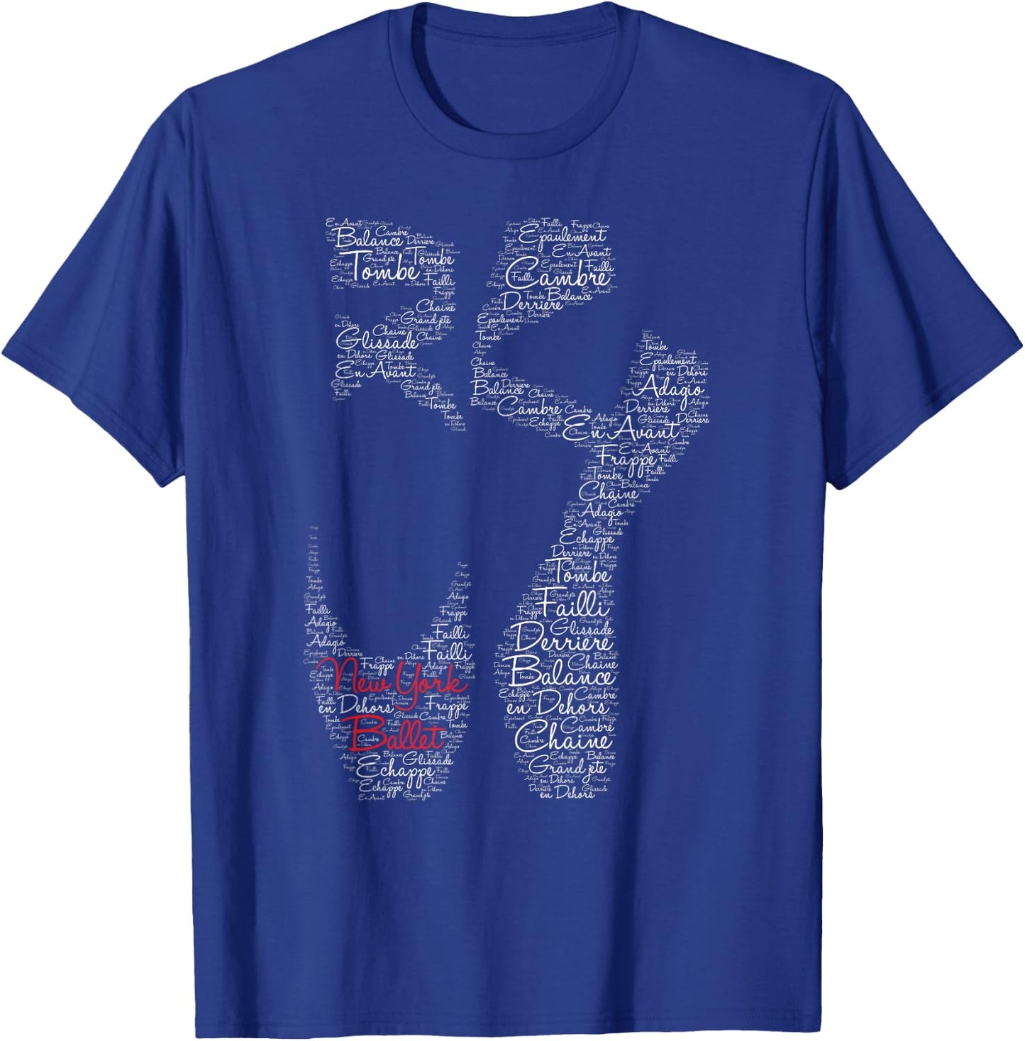 New York Ballet Pointe Shoe T-Shirt - T-Shirt | Royal