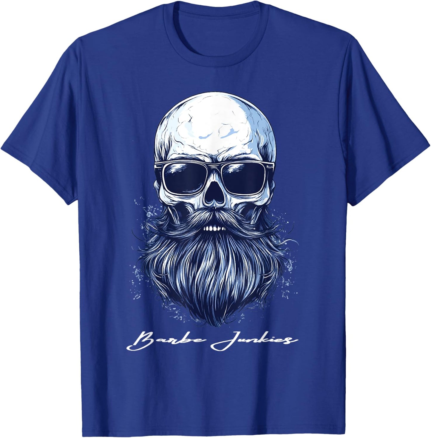 Beard Bearded Skull Skull Gift , Black, S T-Shirt - T-Shirt | Royal