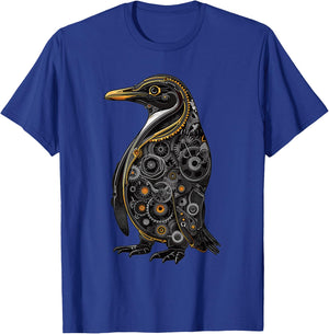 Steam Punk Penguin Steampunk Art T-Shirt - T-Shirt | Royal