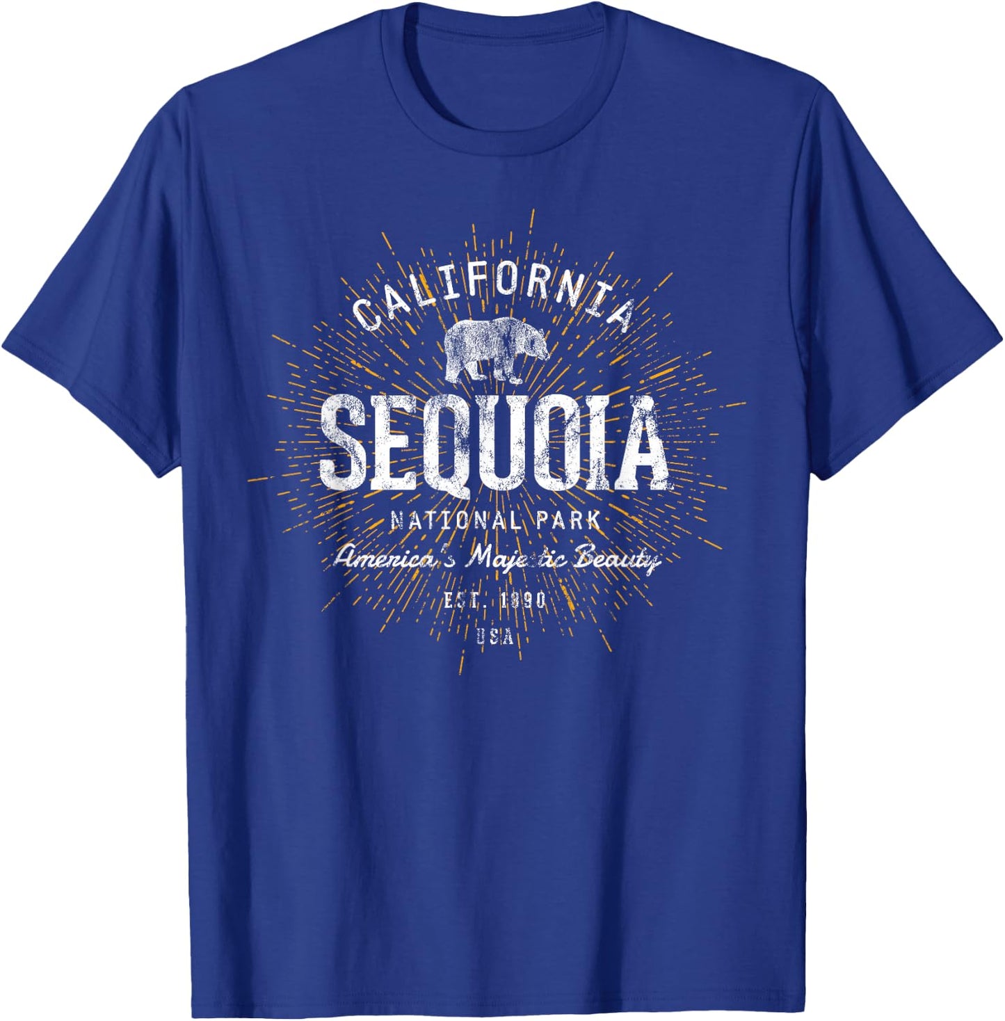Retro Sequoia National Park Vintage T-Shirt - T-Shirt | Royal