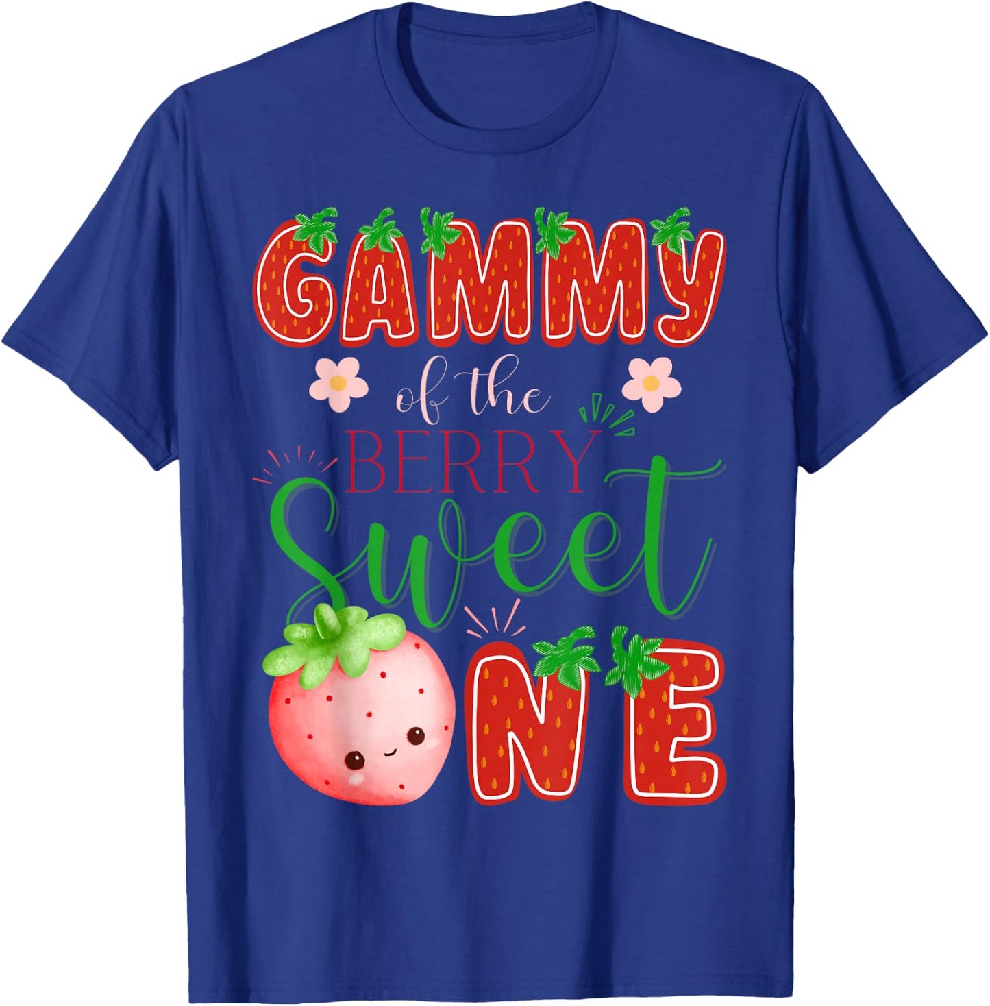 Gammy Of The Berry Sweet One 1St Birthday Strawberry T-Shirt - T-Shirt | Royal
