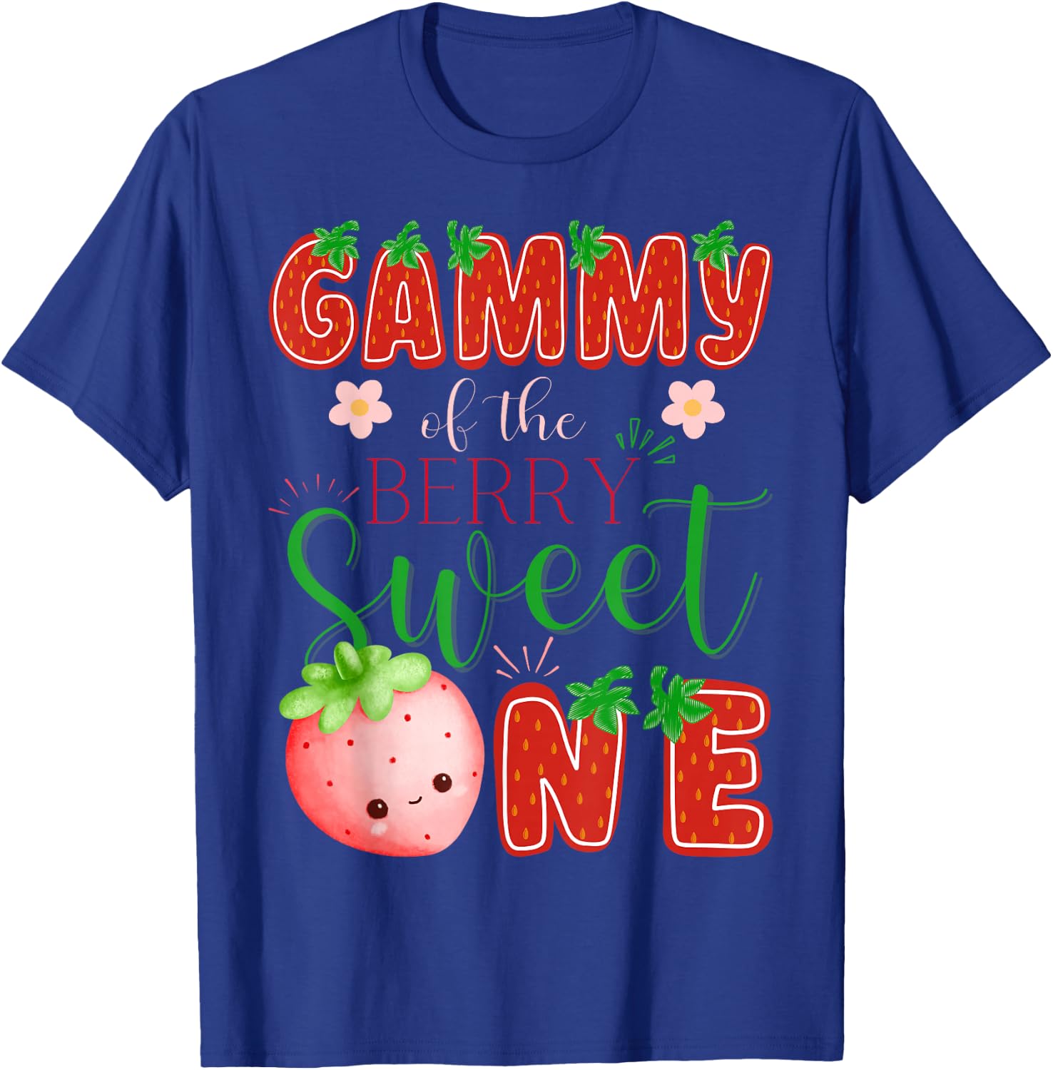 Gammy Of The Berry Sweet One 1St Birthday Strawberry T-Shirt - T-Shirt | Royal