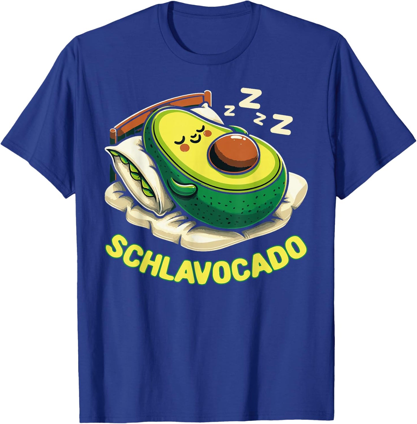 Schlavocado Pyjama Nachthemd Schlafanzug Schlaf Avocado T-Shirt - T-Shirt | Royal
