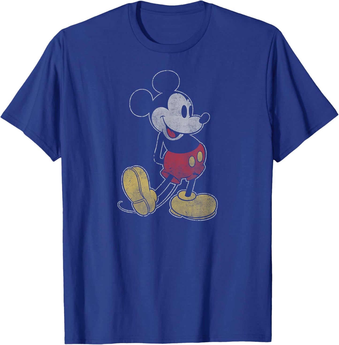 Disney Mickey Mouse Outline T-Shirt - T-Shirt | Royal