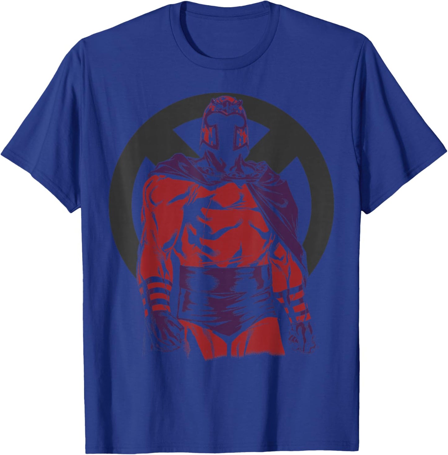 Marvel X-Men Magneto Epic Tonal Silhouetted Graphic T-Shirt - T-Shirt | Royal