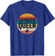 Vintage Weed Stoner Girl Wear Gifts Stuff Mom Cannabis Queen T-Shirt - T-Shirt | Royal