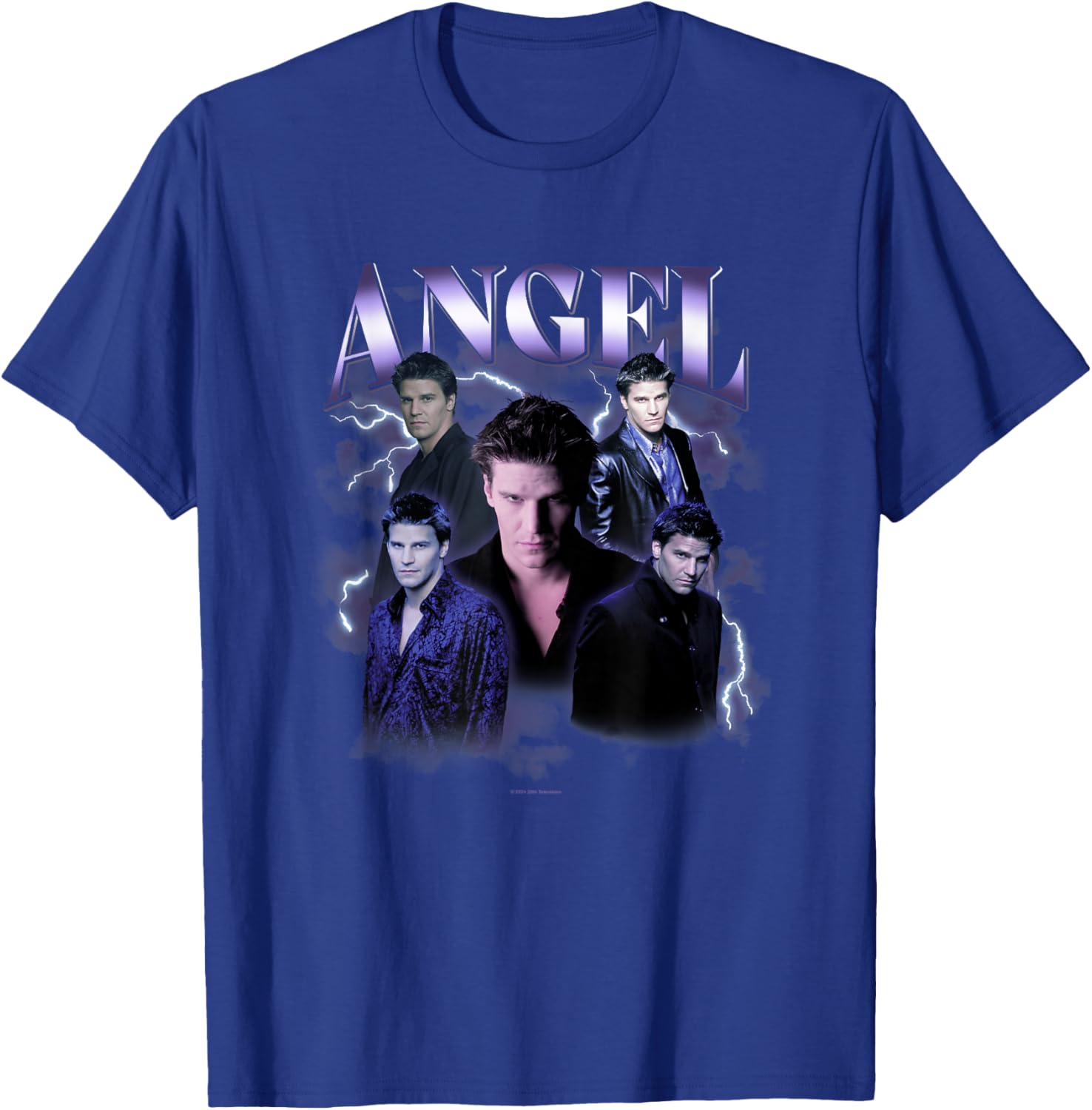 Buffy The Vampire Slayer Iconic Angel 90's Collage Poster , Black, S T-Shirt - T-Shirt | Royal