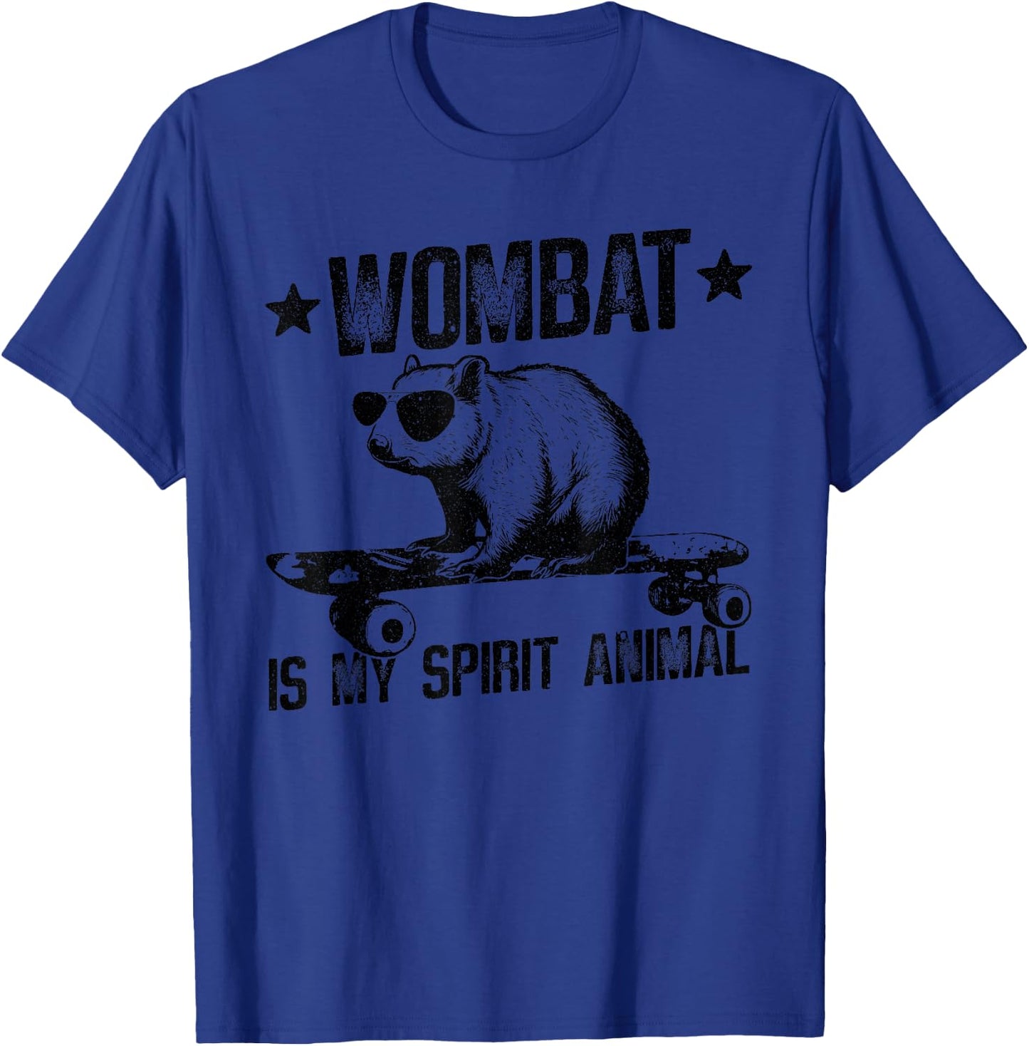 Wombat Is My Spirit Animal, Burrowing Australian Marsupials T-Shirt - T-Shirt | Royal