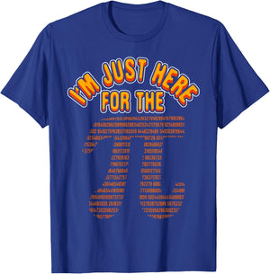 Funny Math Nerd I'm Just Here For The Pi 3.14 Circumference T-Shirt - T-Shirt | Royal