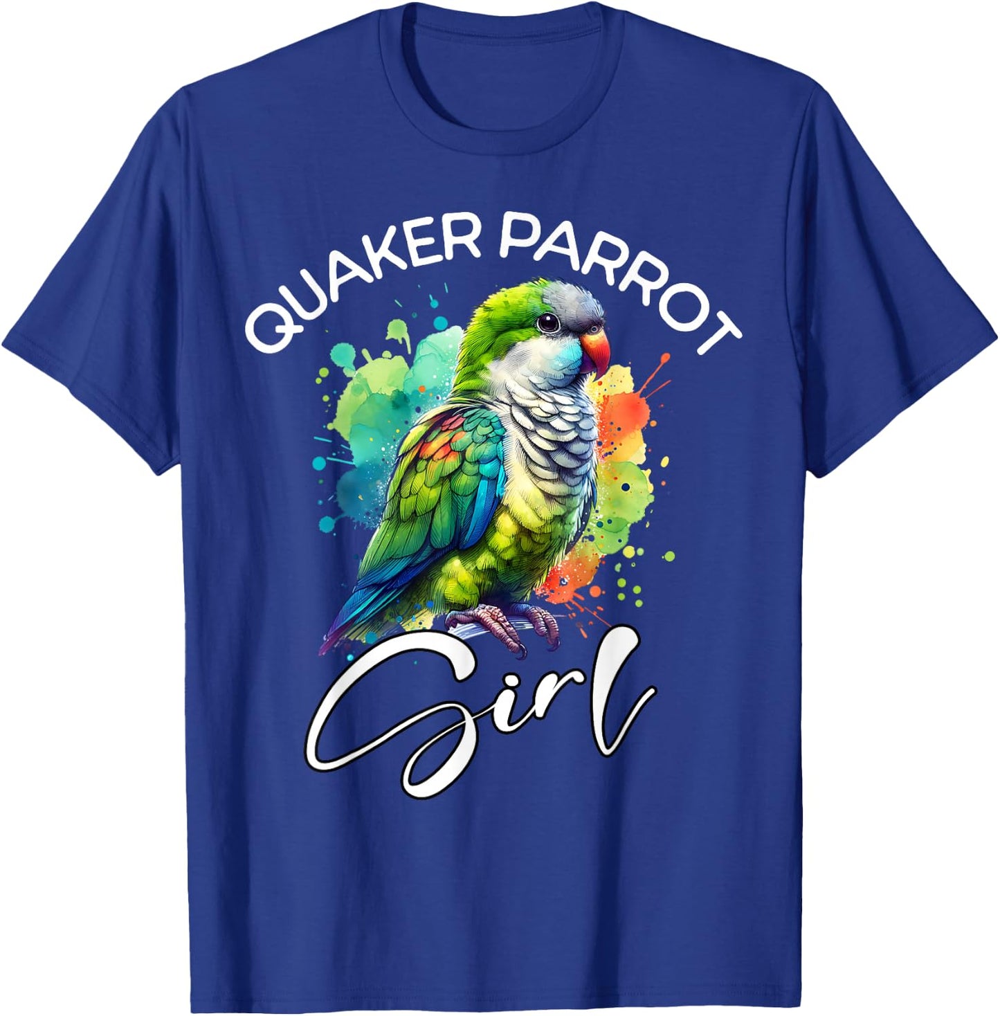 Quaker Parrot Girl Quaker Parrot T-Shirt - T-Shirt | Royal