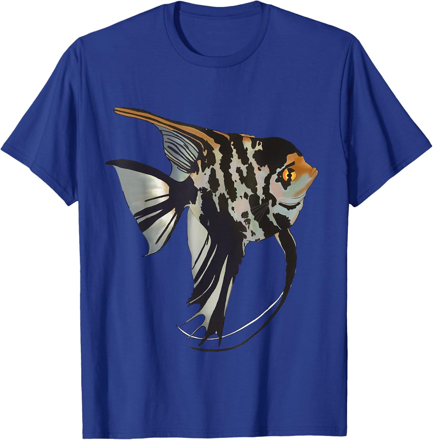 Marbled Freshwater Angelfish T-Shirt - T-Shirt | Royal