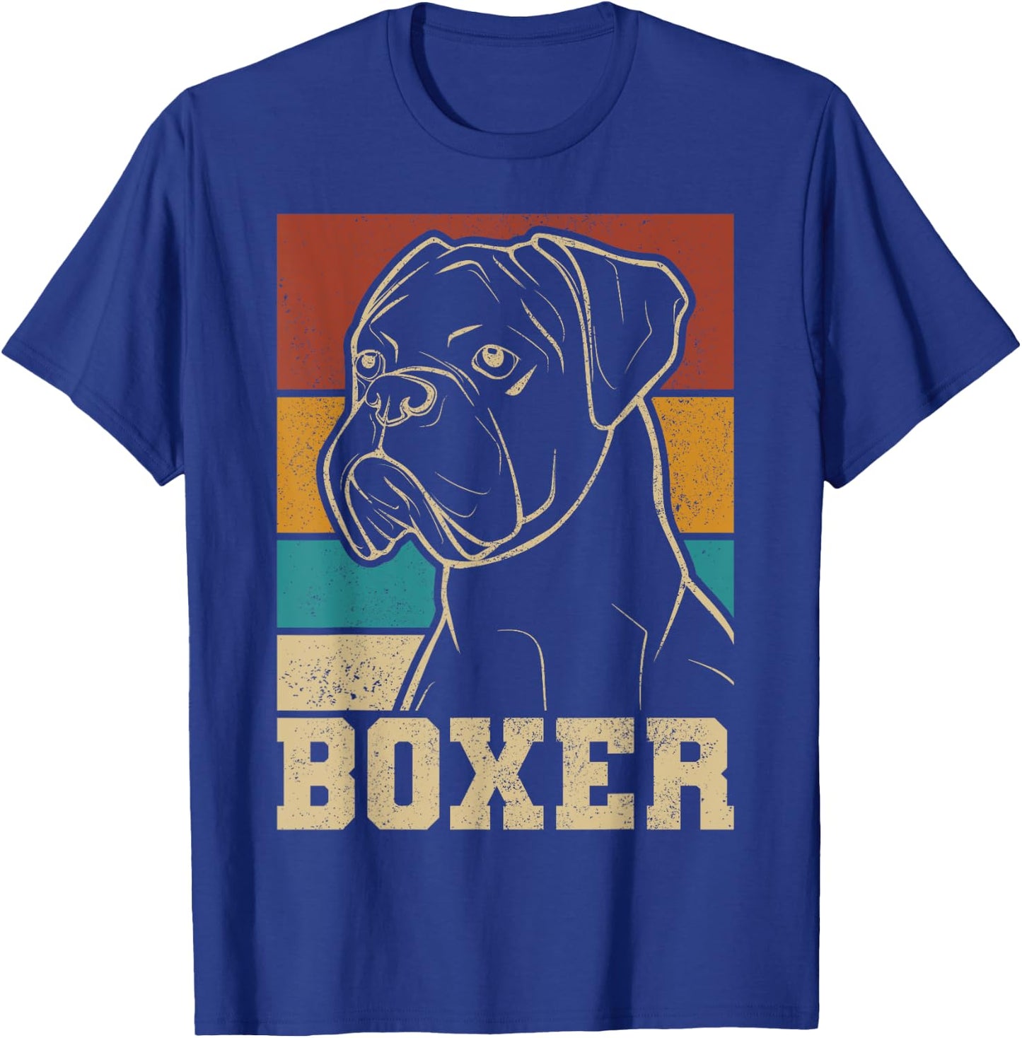 Dog Lover Dog Owner Retro Pet Animal Outfit Vintage Boxer T-Shirt - T-Shirt | Royal