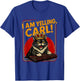 I Am Yelling Carl Screaming Black Cat Meme Computer Keyboard T-Shirt - T-Shirt | Royal