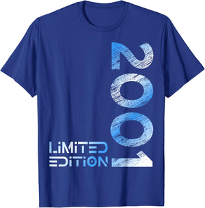 Limited Edition Jahrgang 2001 Mann Frau 25. Geburtstag T-Shirt - T-Shirt | Royal
