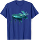 Moose Northern Light Winter Hiking Alaska Nature Lover T-Shirt - T-Shirt | Royal