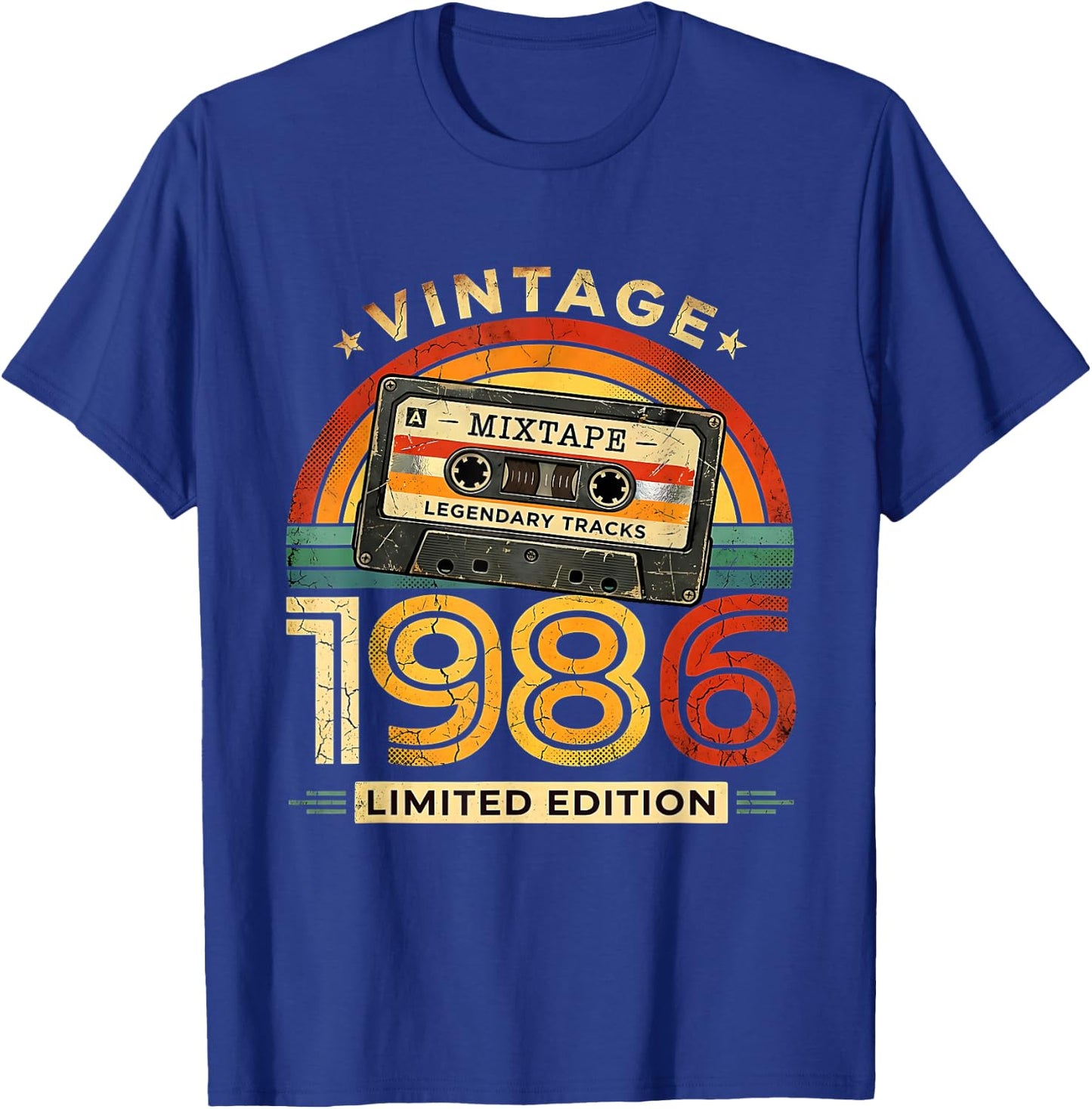 40 Geburtstag Mann Retro Vintage Limited Edition Deko lustig T-Shirt - T-Shirt | Royal