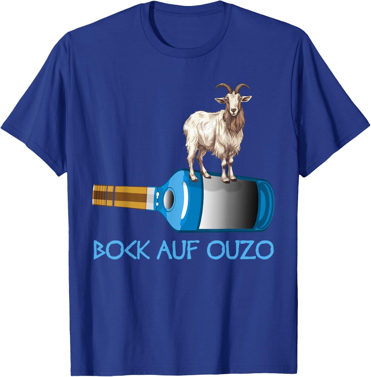 with German Text Alcohol Greece, black T-Shirt - T-Shirt | Royal