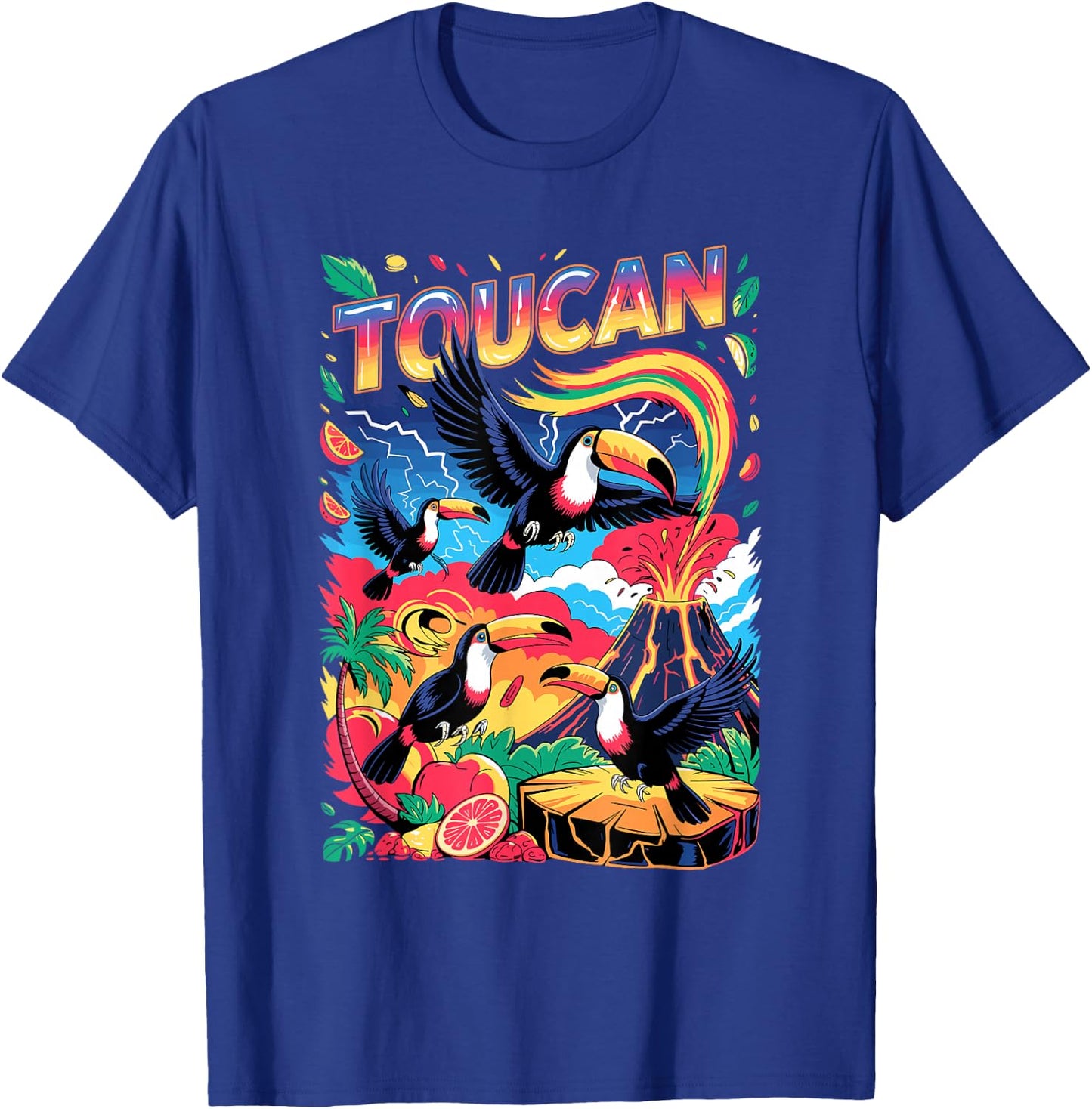 90s Vintage Toucan Toco Toucans T-Shirt - T-Shirt | Royal