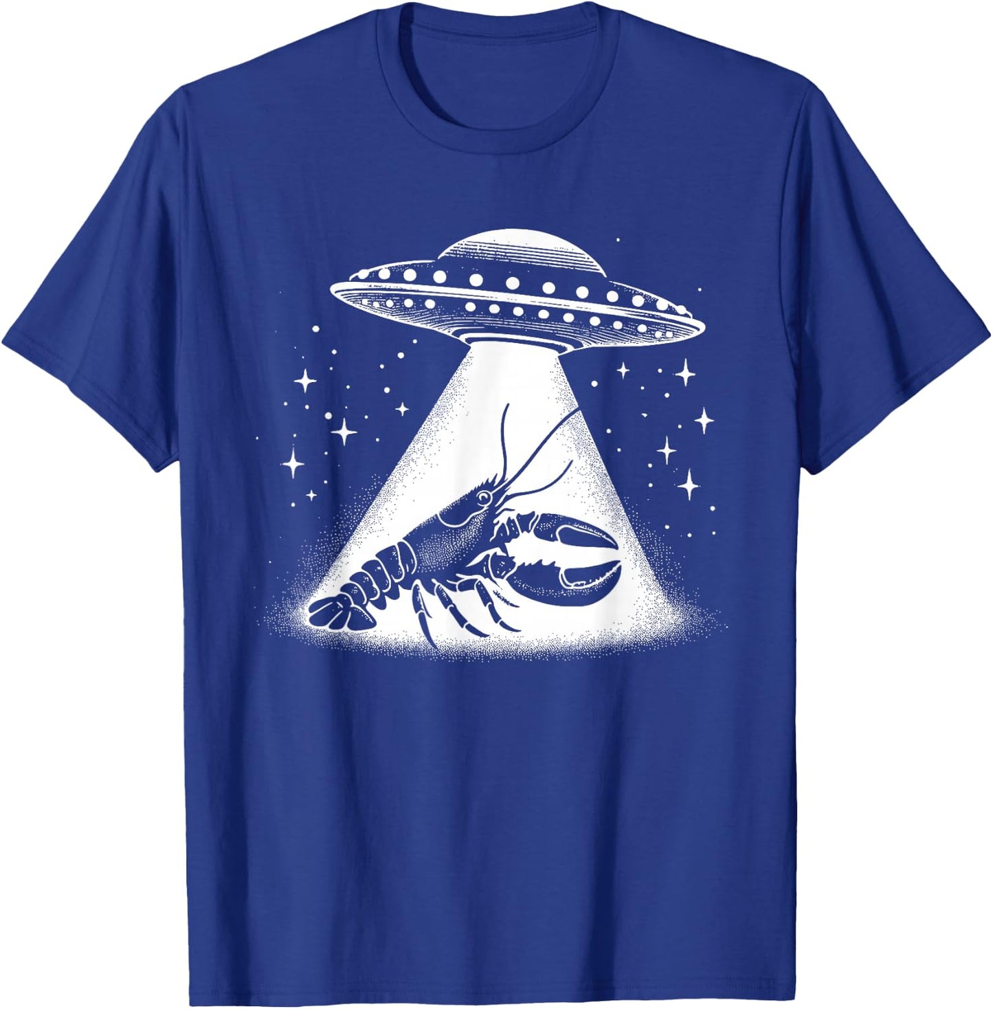 Lobster Dad Mom Lover - Funny Alien UFO T-Shirt - T-Shirt | Royal