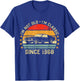 Cool Car 53rd Birthday Gift 53 year old Men & Women T-Shirt - T-Shirt | Royal