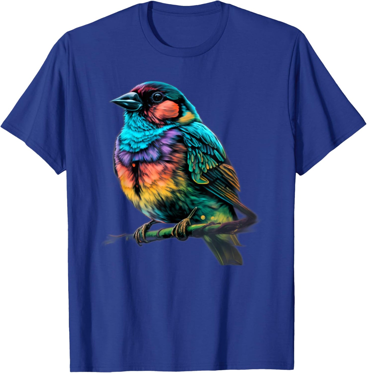 Cute Garden Hummingbird Gifts Colorful Finch T-Shirt - T-Shirt | Royal
