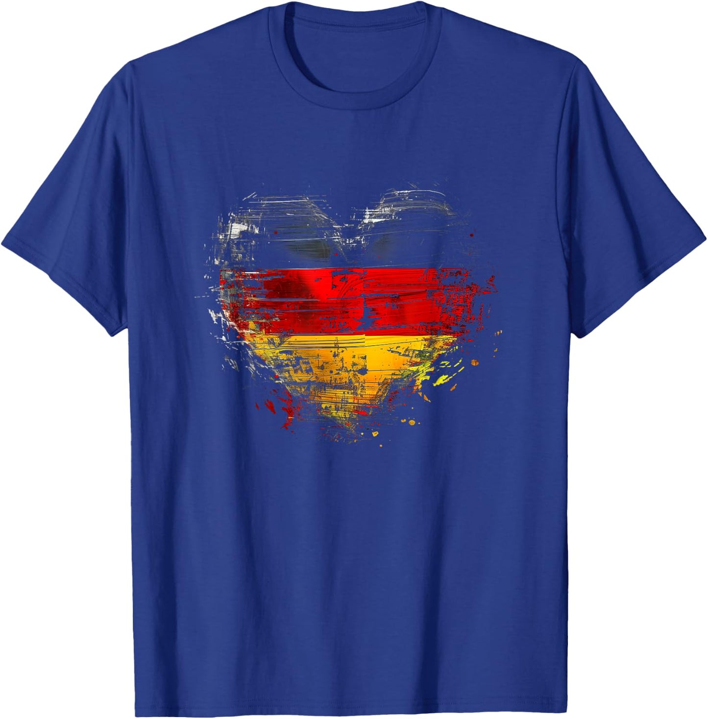 Deutschland Deutsche Flagge Herz T-Shirt - T-Shirt | Royal