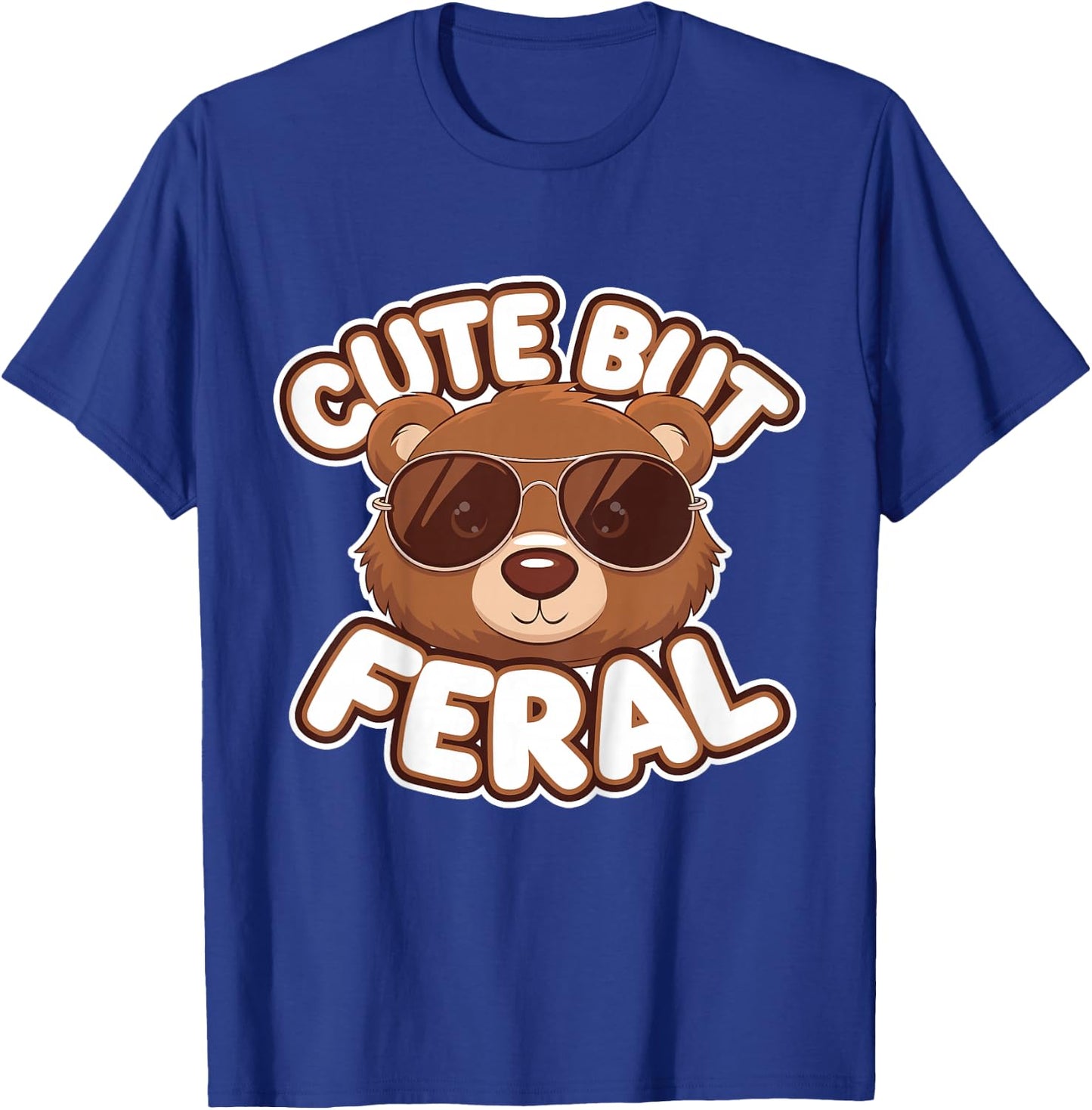 Cute Brown Bear Kids T-Shirt - T-Shirt | Royal