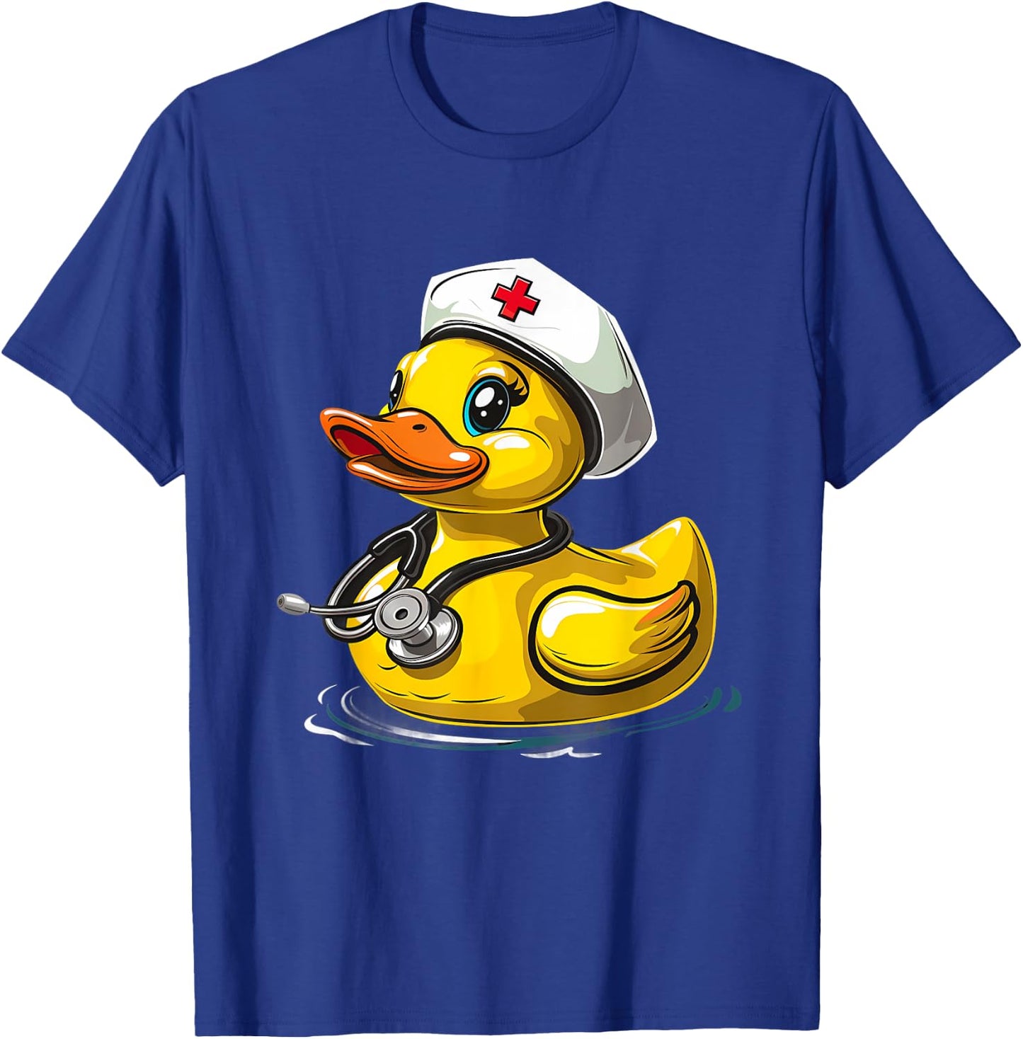 Doctor Rubber Duck Nursing School Medical Rubber Duck T-Shirt - T-Shirt | Royal